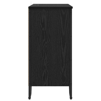 Sideboard Svart Ek 78 x 35 x 74.5 cm