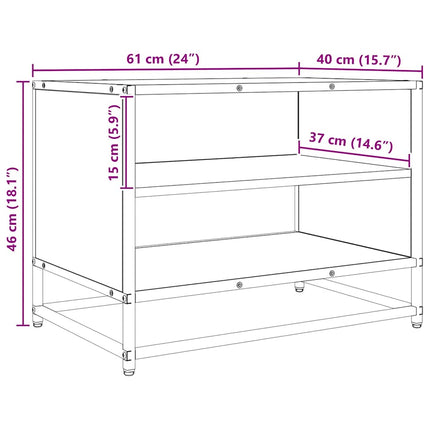 TV Enheter Gammalt trä 61 x 40 x 46 cm Konstruerat trä