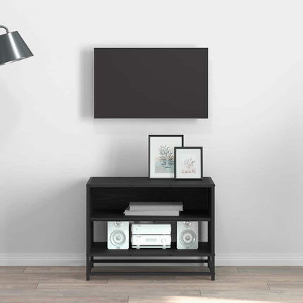 TV Enheter Svart Ek 61 x 40 x 46 cm Konstruerat trä