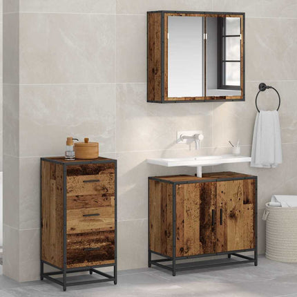 Sideboard Gammalt trä 35,5 x 35 x 76 cm