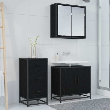 Sideboard Svart Ek 35,5 x 35 x 76 cm
