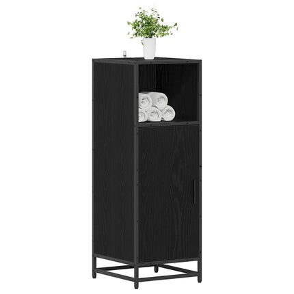 Badrumsmöbelset Svart Ek 35 x 37,5 x 100 cm Konstruerat trä