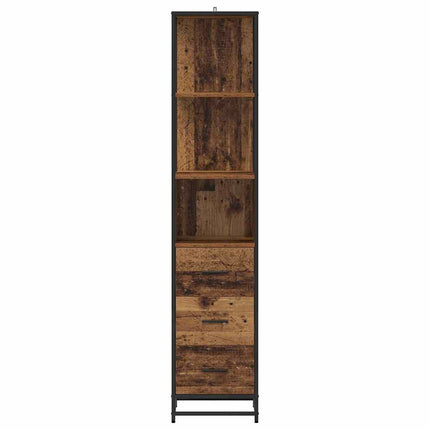 Badrumsmöbelset Gammalt trä 35 x 37,5 x 166 cm Konstruerat trä