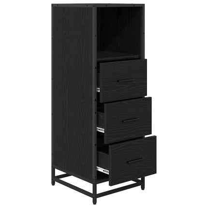 Badrumsmöbelset Svart Ek 35 x 37,5 x 100 cm Konstruerat trä