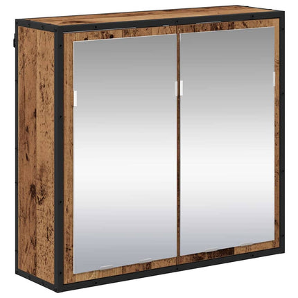 Vägg hylla med hylla Väggmonterad Gammalt trä 65 x 20 x 60 cm