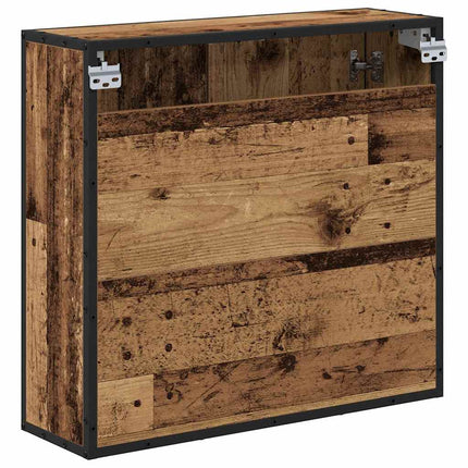 Vägg hylla med hylla Väggmonterad Gammalt trä 65 x 20 x 60 cm