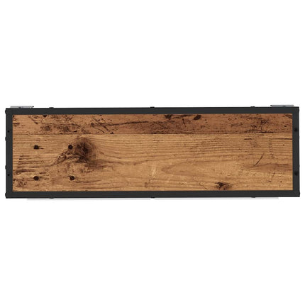 Vägg hylla med hylla Väggmonterad Gammalt trä 65 x 20 x 60 cm