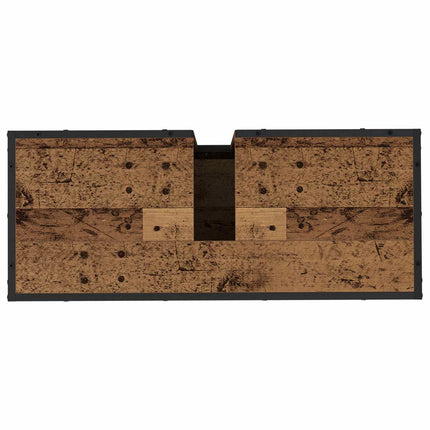 Badrumsskåp Gammalt trä 80 x 33 x 60 cm Konstruerat trä