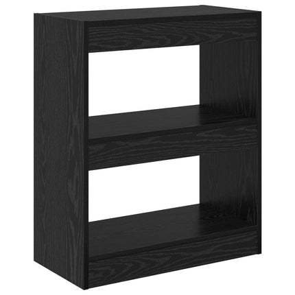 Bokskåp Svart Ek 60 x 30 x 72 cm Konstruerat trä