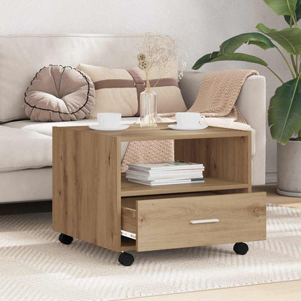 Kaffeebord Artisan Ek 55 x 55 x 45cm Konstruerat trä
