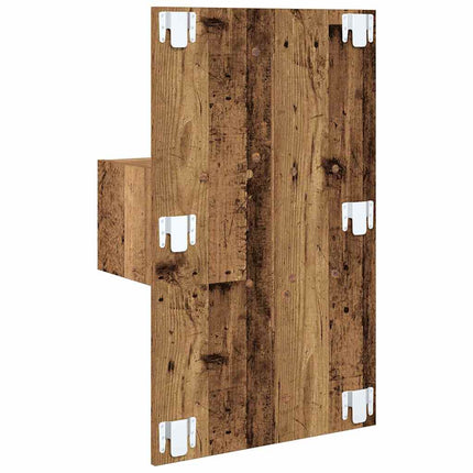 Nattduksbord 2 pcs Gammalt trä 50 x 32,5 x 80cm Konstruerat trä