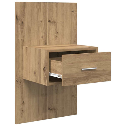 Nattduksbord 2 pcs Artisan Ek 50 x 32,5 x 80cm Konstruerat trä