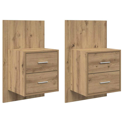 Väggmonterad sänggavel 2 pcs Artisan Ek 48,5 x 32,5 x 80 cm
