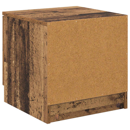 Sängskåp 2 pcs Gammalt trä 40 x 39 x 40 cm Konstruerat trä