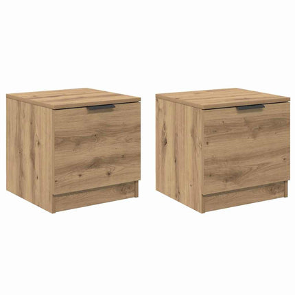 Sängskåp 2 pcs Artisan Ek 40 x 39 x 40 cm Konstruerat trä