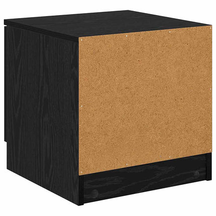 Sängskåp 2 pcs Svart Ek 40 x 39 x 40 cm Konstruerat trä