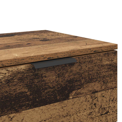 Nattduksbord 2 pcs Gammalt trä 45 x 39 x 50cm Konstruerat trä