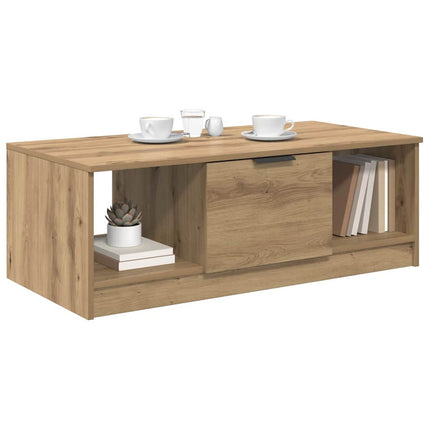Kaffeebord med låda Artisan Ek 102 x 50 x 36cm Konstruerat trä
