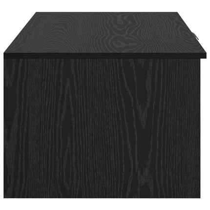 Kaffeebord med låda Svart Ek 102 x 50 x 36cm Konstruerat trä