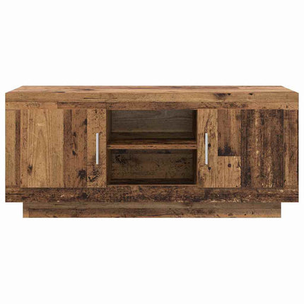 TV-skåp 102 x 35 x 45 cm Gammalt trä Konstruerat trä