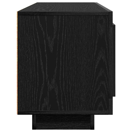 TV-skåp Svart Ek 102 x 35 x 45 cm Konstruerat trä