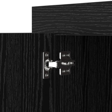 Sideboard Svart Ek 80 x 40 x 75 cm Konstruerat trä