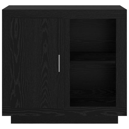 Sideboard Svart Ek 80 x 40 x 75 cm Konstruerat trä
