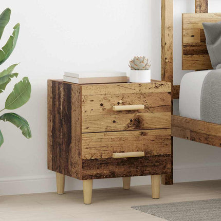 Sängskåp 2 pcs Gammalt trä 40 x 35 x 47.5cm Konstruerat trä