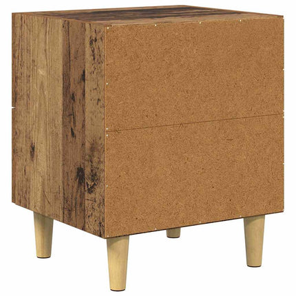 Sängskåp 2 pcs Gammalt trä 40 x 35 x 47.5cm Konstruerat trä