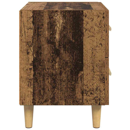 Sängskåp 2 st Gammalt trä 40 x 35 x 47.5cm Konstruerat trä