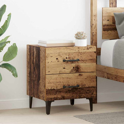 Sängskåp 2 pcs Gammalt trä 40 x 35 x 47,5 cm Konstruerat trä