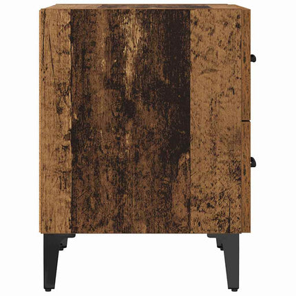 Sängskåp 2 pcs Gammalt trä 40 x 35 x 47,5 cm Konstruerat trä