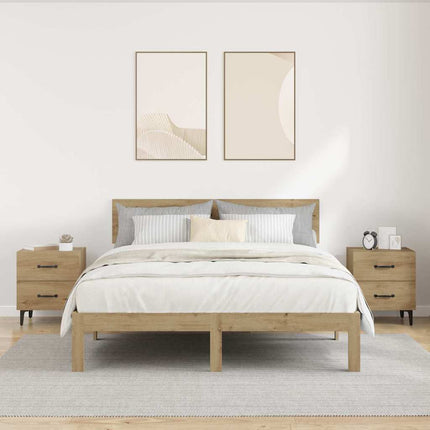 Sängskåp 2 pcs Artisan Ek 40 x 35 x 47,5 cm Konstruerat trä