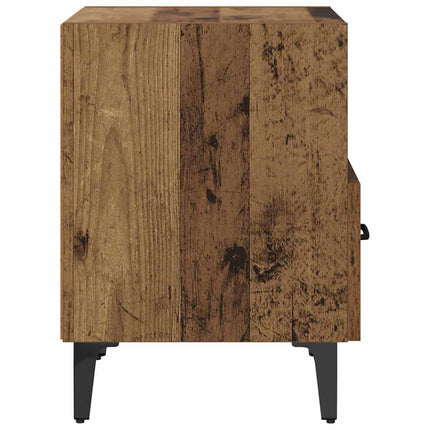 Nattduksbord 2 st Gammalt trä 40 x 35 x 47,5 cm Konstruerat trä