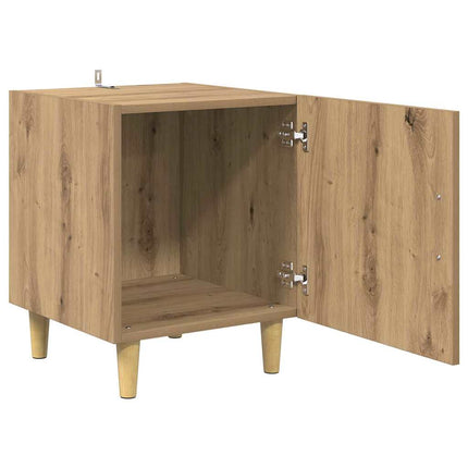 Nattduksbord 2 pcs Artisan Ek 40 x 40 x 50 cm Konstruerat trä