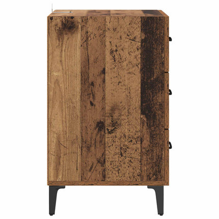 Nattduksbord Gammalt trä 40 x 40,5 x 66 cm Konstruerat trä