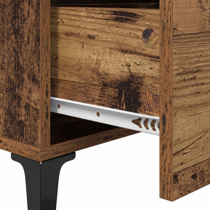 Sideboard med låda Gammalt trä 69,5 x 34 x 90 cm