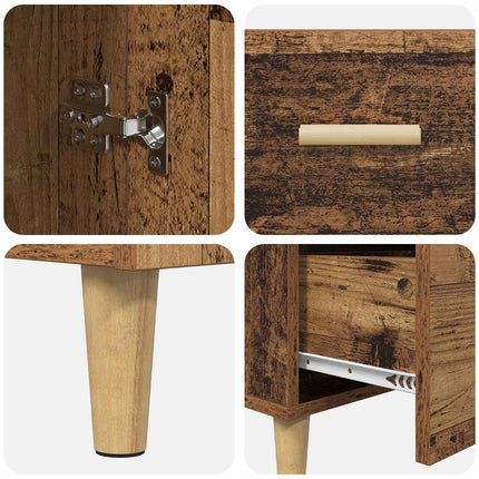 Sideboard Gammalt trä 34 x 69.5 x 90 cm Konstruerat trä