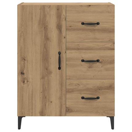 Sideboard med låda Artisan Ek 69,5 x 34 x 90 cm Konstruerat trä