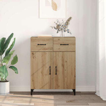 Sideboard med låda Artisan Ek 69,5 x 34 x 90 cm Konstruerat trä