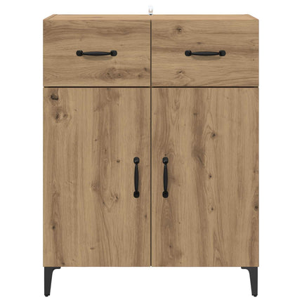 Sideboard med låda Artisan Ek 69,5 x 34 x 90 cm Konstruerat trä