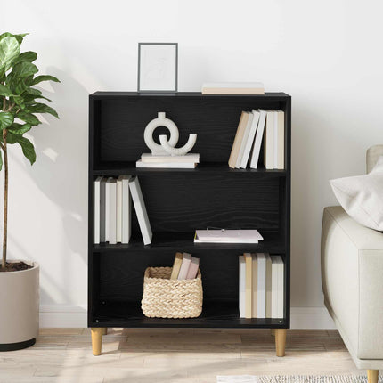 Sideboard Svart Ek 69,5 x 32,5 x 90 cm Konstruerat trä