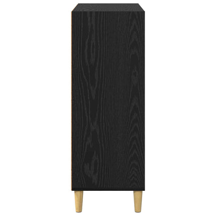 Sideboard Svart Ek 69,5 x 32,5 x 90 cm Konstruerat trä