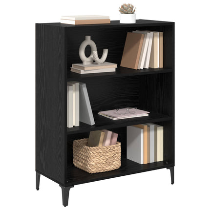 Sideboard Svart Ek 69,5 x 32,5 x 90 cm Konstruerat trä