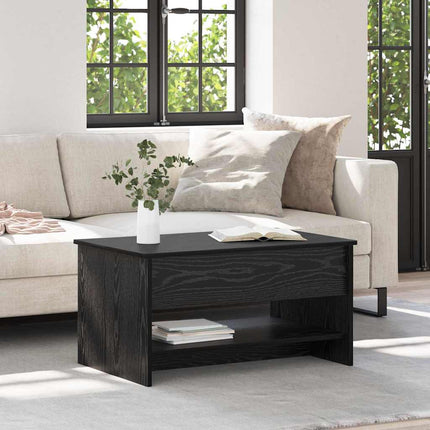 Kaffeebord Svart Ek 80 x 50,5 x 41,5 cm Konstruerat trä