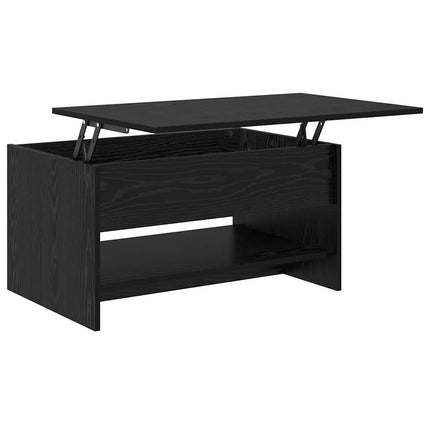 Kaffeebord Svart Ek 80 x 50,5 x 41,5 cm Konstruerat trä