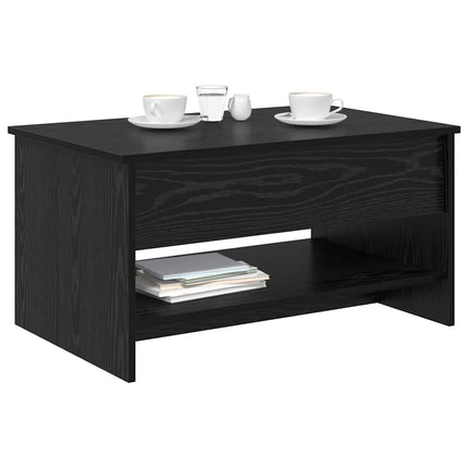 Kaffeebord Svart Ek 80 x 50,5 x 41,5 cm Konstruerat trä