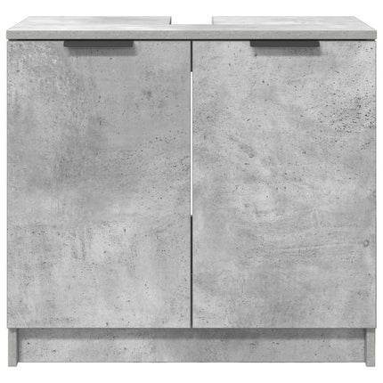 Badrumsskåp Betonggrå 64,5 x 33,5 x 59 cm Konstruerat trä