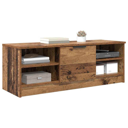 TV-skåp 102 x 35 x 36,5 cm Gammalt trä Konstruerat trä