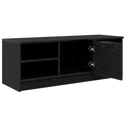 TV-skåp Svart Ek 102 x 35 x 36,5 cm Konstruerat trä
